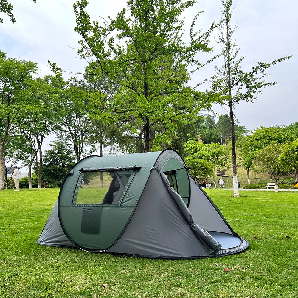 5-8 people quick opening hand throw tent waterproof camping boat tent outdoor tent fully automatic pop-up