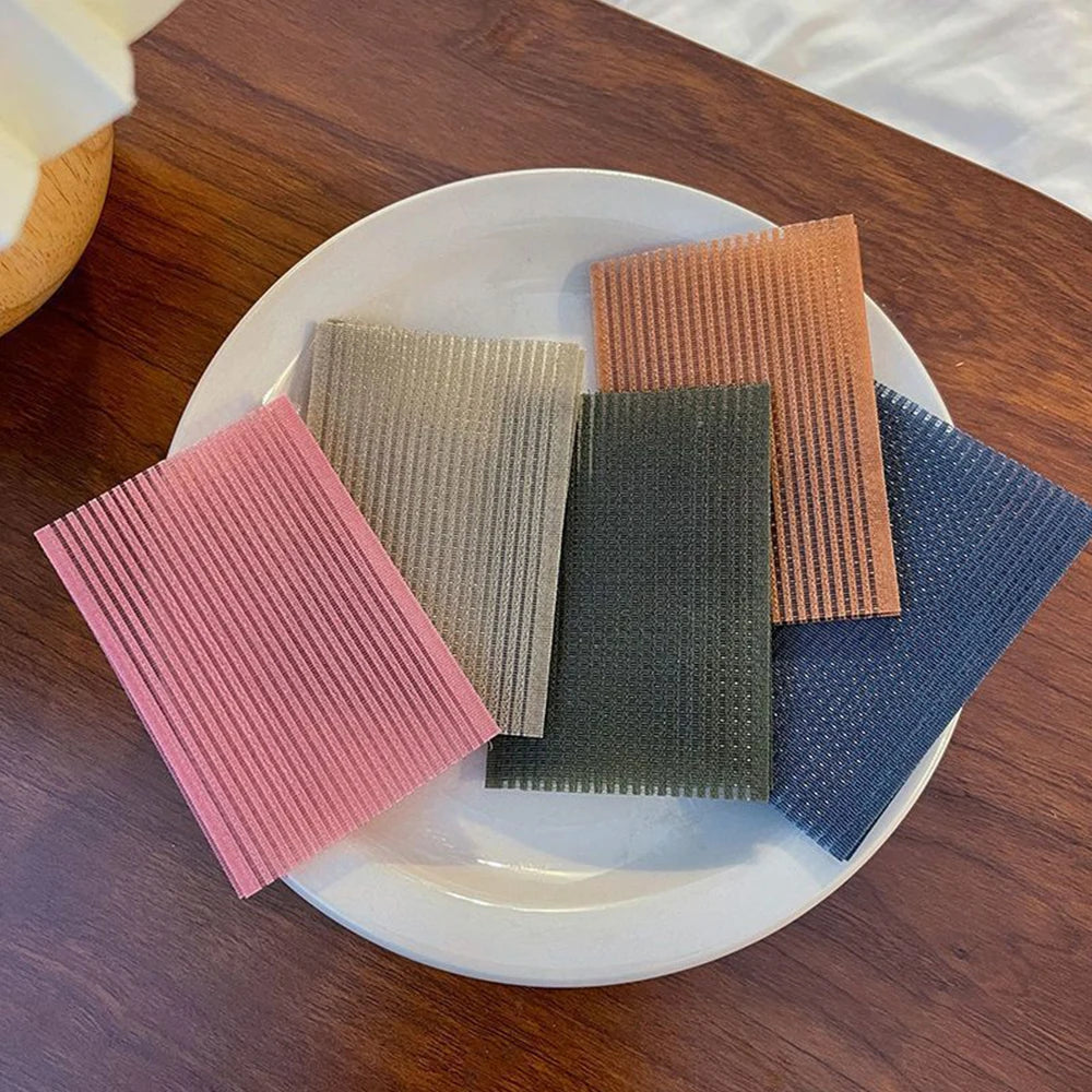 10Pcs Solid Color Bangs Magic Paste Posts Hair Sticker Clip Women Wash Face Makeup Velcro Patch Hair Accessories Styling Tools