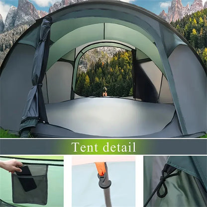 5-8 people quick opening hand throw tent waterproof camping boat tent outdoor tent fully automatic pop-up