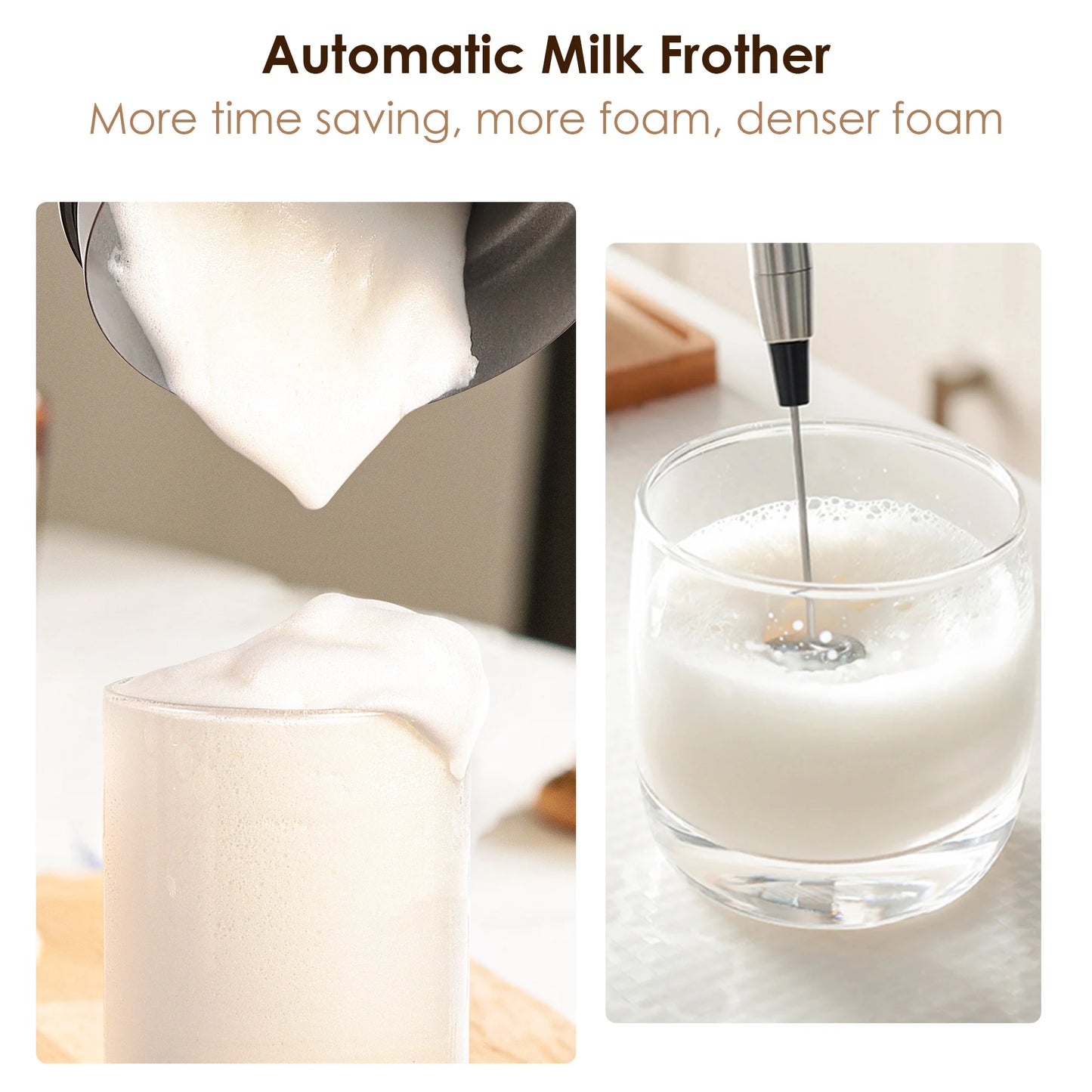 Hot And Cold Foam Maker Milk Warmer