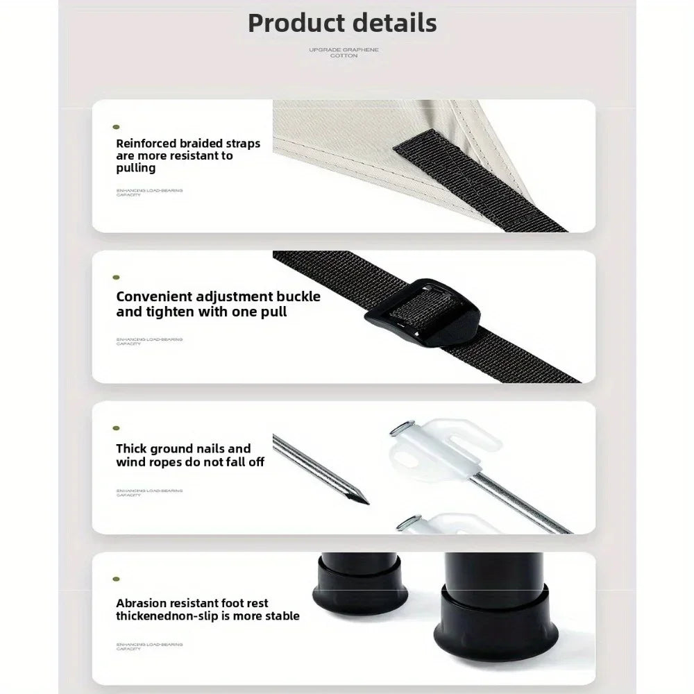 Outdoor Camping Light Shielding Hexagonal Canopy Tent, Instant Pop-up Convenient Sunshade,outdoor Multi Person Camping Equipment