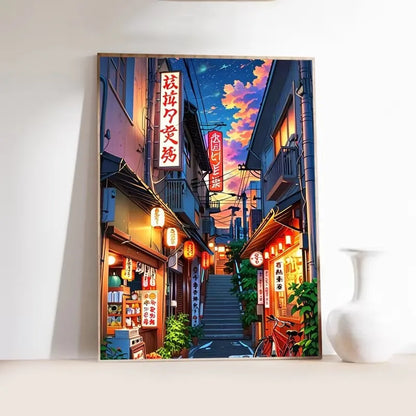 Japanese Tokyo Teahouse Wall Art Poster