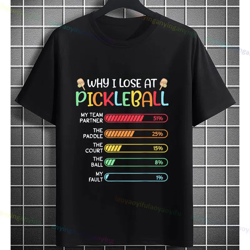 Pickleball Graphic T-Shirt – "It Was in" Funny Design Casual 100% Cotton