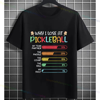 Pickleball Graphic T-Shirt – "It Was in" Funny Design Casual 100% Cotton