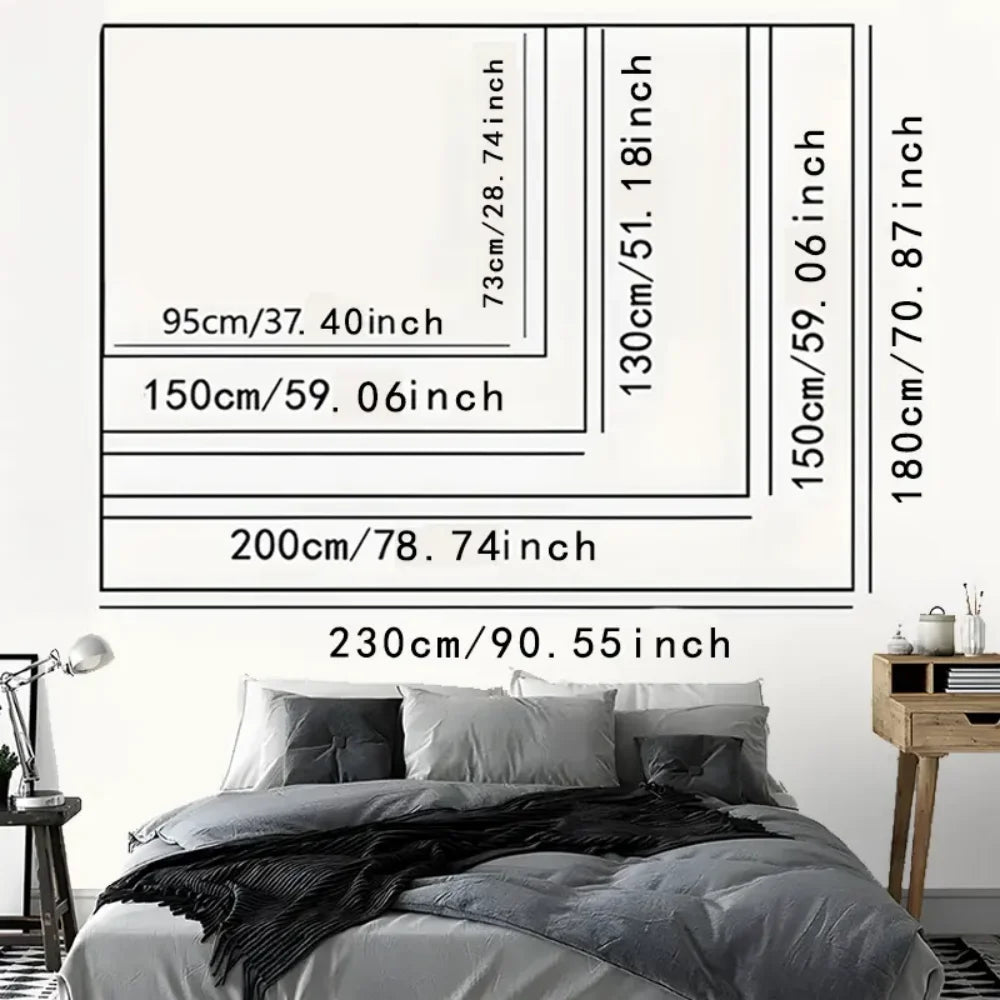 VIKAMA Neon Angel Skull Tapestry Gaming Bedroom  Hanging Room Decor