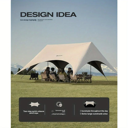 Outdoor Camping Light Shielding Hexagonal Canopy Tent, Instant Pop-up Convenient Sunshade,outdoor Multi Person Camping Equipment