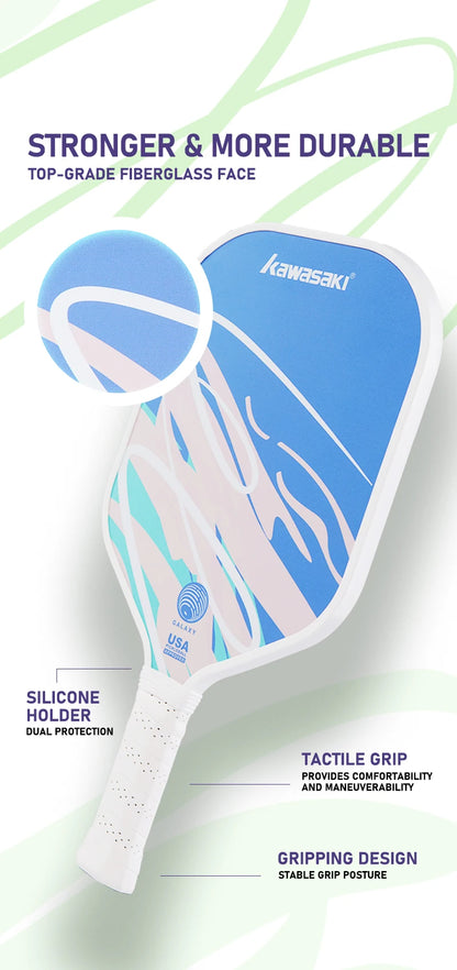Kawasaki Pickleball Paddle Durable PP Honeycomb Core Fiberglass
