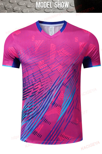 Badminton Men Shirts Training Table Tennis