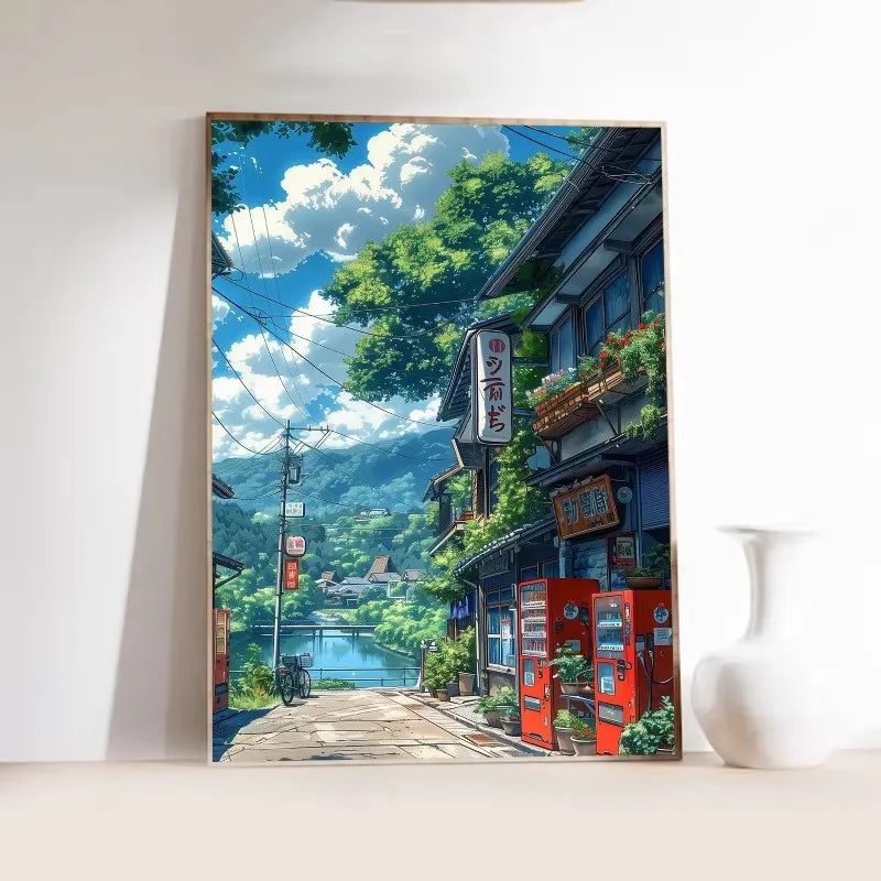 Japanese Tokyo Teahouse Wall Art Poster