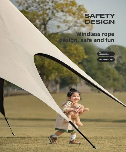 Outdoor Camping Light Shielding Hexagonal Canopy Tent, Instant Pop-up Convenient Sunshade,outdoor Multi Person Camping Equipment