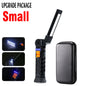Rechargeable LED Flashlight Work Light with Magnet & Hook