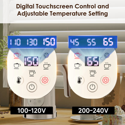 Hot And Cold Foam Maker Milk Warmer