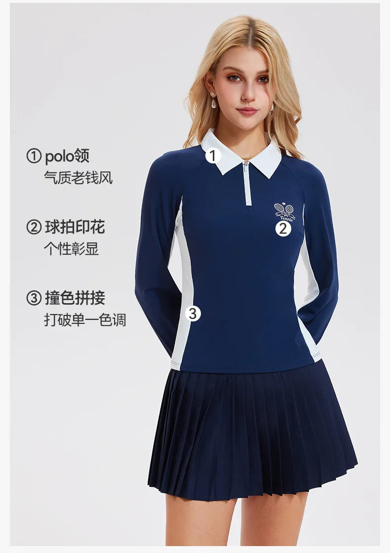 Tennis Shirts Long Sleeve Women Quick Dry