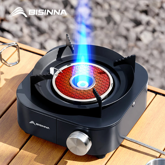 BISINNA 4000W High-power Infrared Stove Portable Lightweight Gas Burner Split Type Stove Outdoor Camping Supplies Picnic Hiking