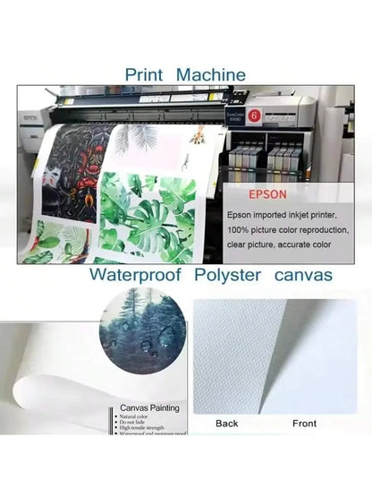 Oil painting style Hayao Miyazaki Fuji Mountain Printed canvas - Wall home decoration