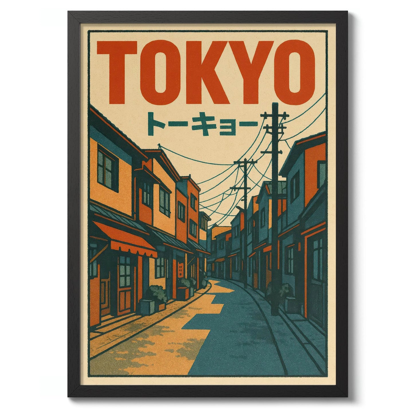 Japanese Tokyo Teahouse Wall Art Poster