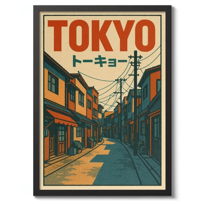 Japanese Tokyo Teahouse Wall Art Poster