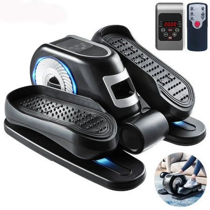 Under Desk Elliptical Machine, Ellipse Leg Exerciser W/Remote Control & 12 Adjustable Speeds, Quiet Elliptical Training