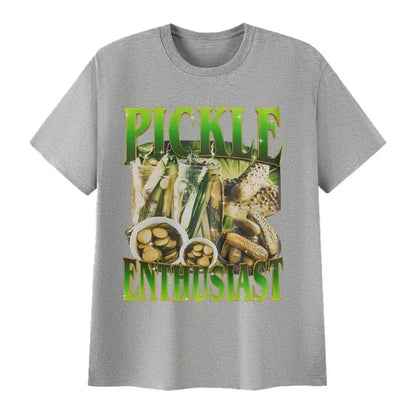 Pickle Enthusiast Funny Meme Printed T Shirts Women Humor