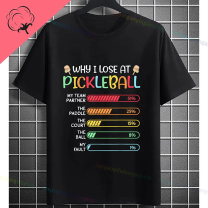 Pickleball Graphic T-Shirt – "It Was in" Funny Design Casual 100% Cotton