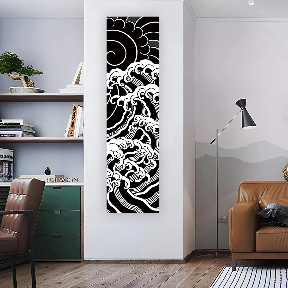 Japanese Ocean Waves Wall Decoration