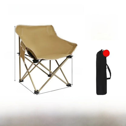 Portable Large Armchair Fiing Chair Cam Picnic Barbecue Outdoor Leisure Furniture High Barest Foldable Metal Chair