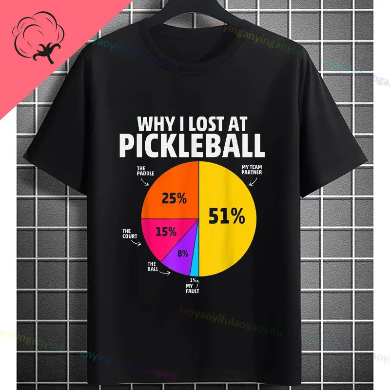 Pickleball Graphic T-Shirt – "It Was in" Funny Design Casual 100% Cotton