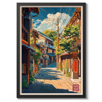 Japanese Tokyo Teahouse Wall Art Poster