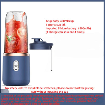 HOMEFISH 1PCS Juice Extractor Portable Rechargeable