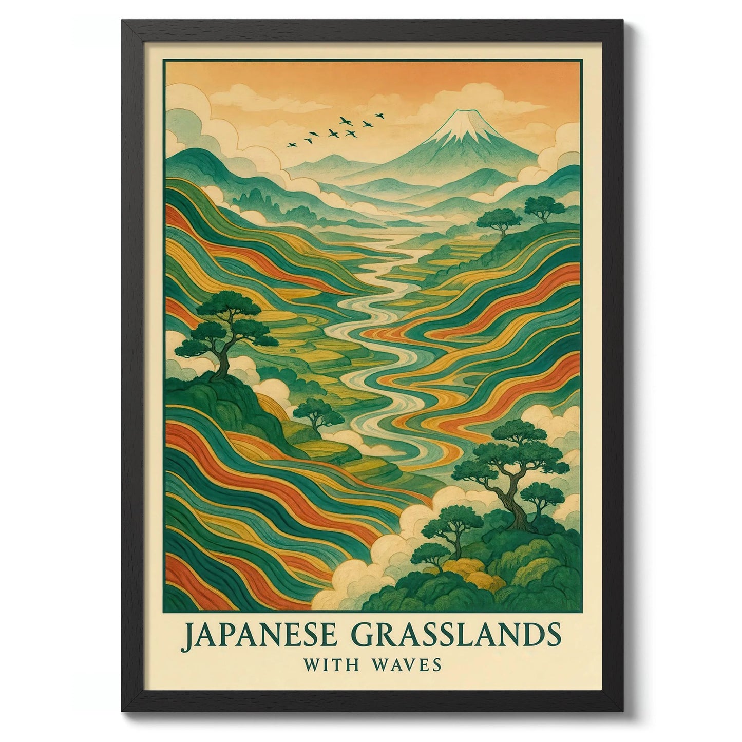 Japanese Tokyo Teahouse Wall Art Poster