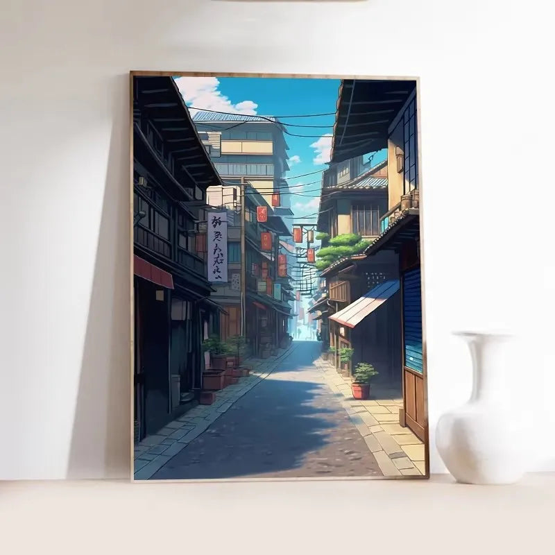 Japanese Tokyo Teahouse Wall Art Poster