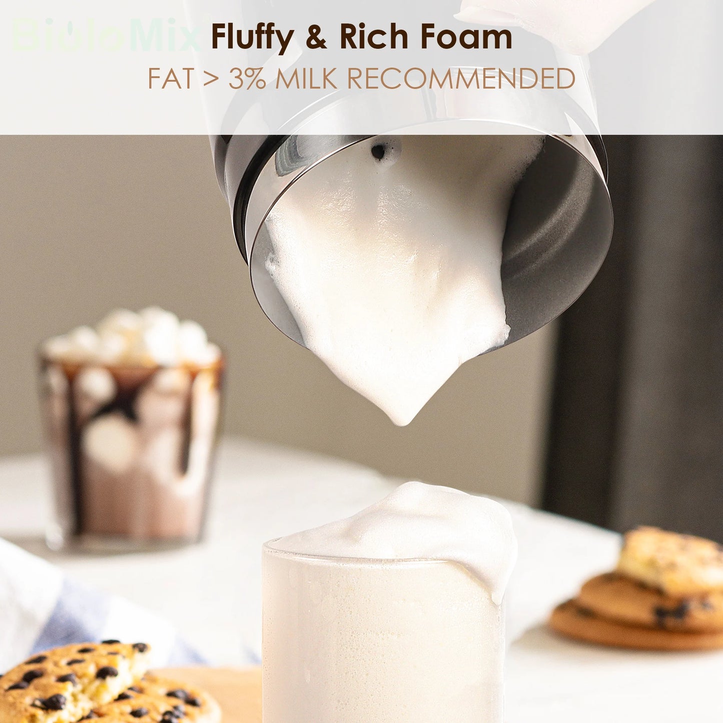 Hot And Cold Foam Maker Milk Warmer