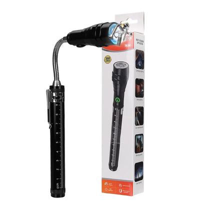 Rechargeable LED Flashlight Work Light with Magnet & Hook