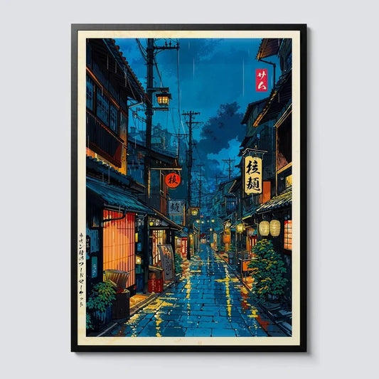 Japanese Tokyo Teahouse Wall Art Poster