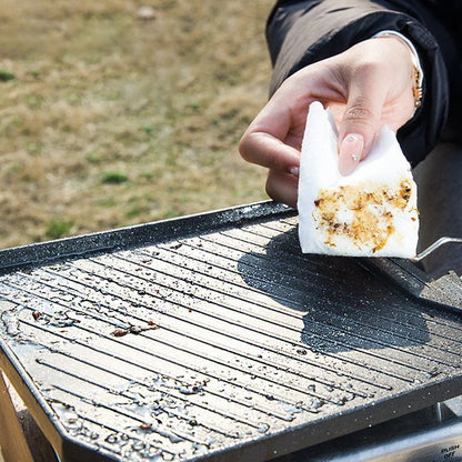 Outdoor camping barbecue pan Household non-stick frying pan Cassette oven barbecue pan Easy to clean Portable baking pan