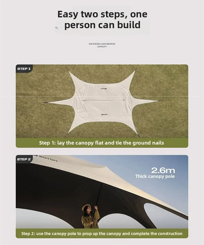 Outdoor Camping Light Shielding Hexagonal Canopy Tent, Instant Pop-up Convenient Sunshade,outdoor Multi Person Camping Equipment