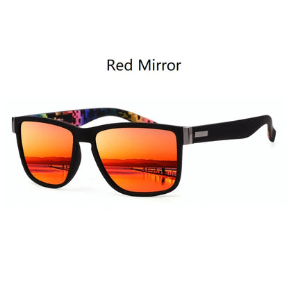 4 PCS Fashion Vintage Pattern Square Sunglasses Men Women Fishing Driving Man Luxury Brand Designer Sun Glasses UV400 Eyewear ﻿