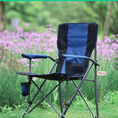 Portable Large Armchair Fiing Chair Cam Picnic Barbecue Outdoor Leisure Furniture High Barest Foldable Metal Chair