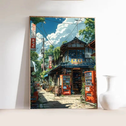 Japanese Tokyo Teahouse Wall Art Poster