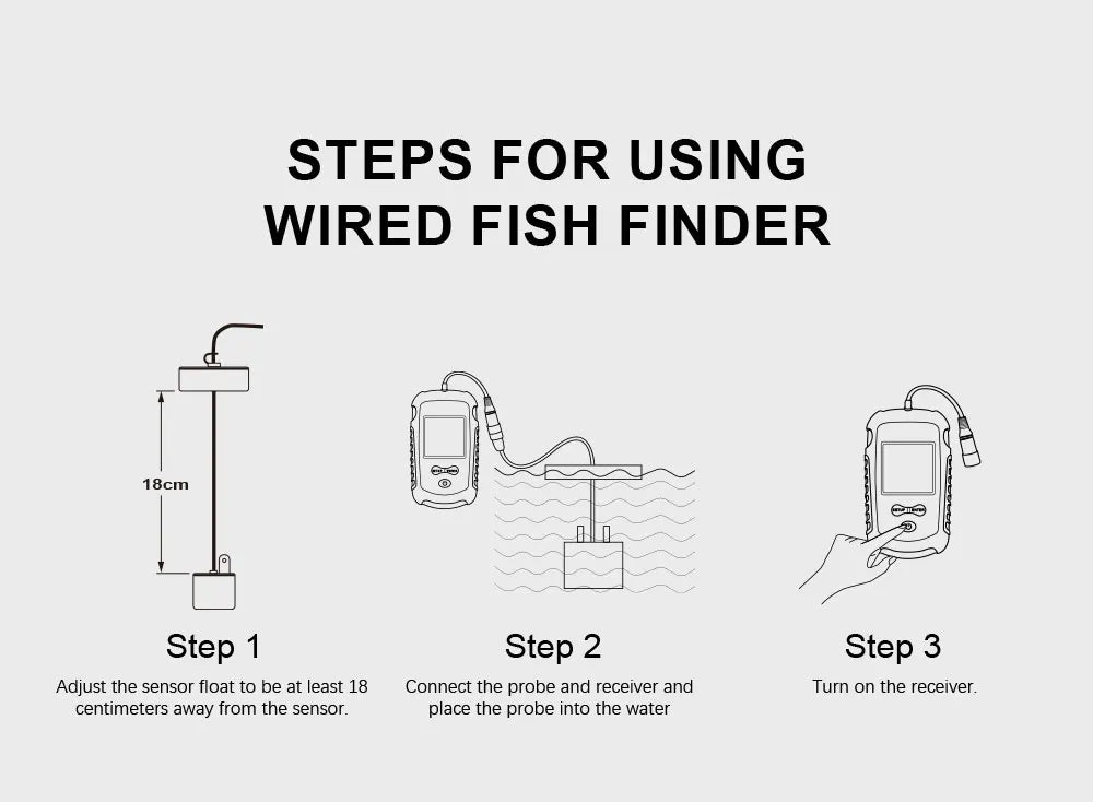 Alarm 100M Portable Sonar Fish Finders