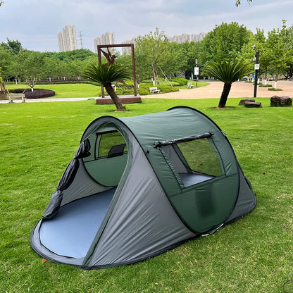 5-8 people quick opening hand throw tent waterproof camping boat tent outdoor tent fully automatic pop-up