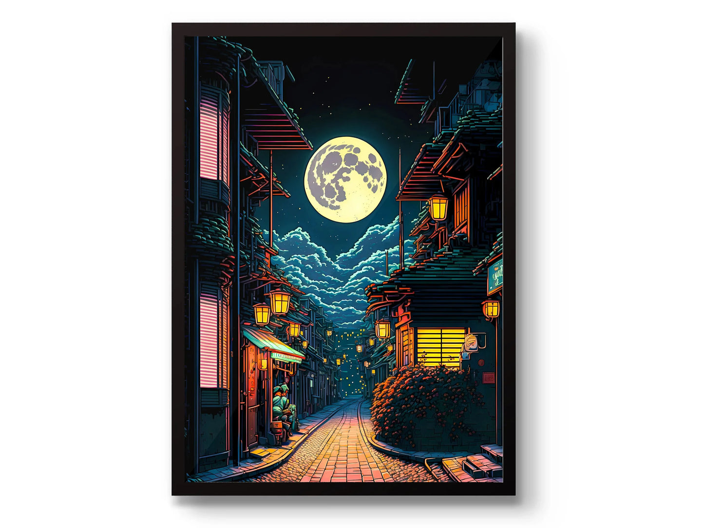 Japanese Tokyo Teahouse Wall Art Poster