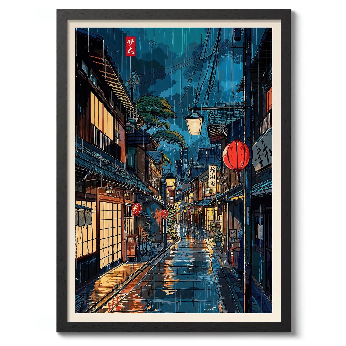 Japanese Tokyo Teahouse Wall Art Poster