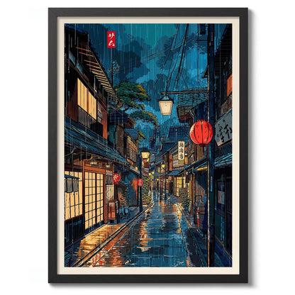 Japanese Tokyo Teahouse Wall Art Poster