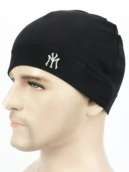 Trendy Beanie Hat Unisex - Hip-hop Streetwear Skull Cap, Breathable Stretch Knit for Couple Look, Fashion Outdoor Cycling Hat