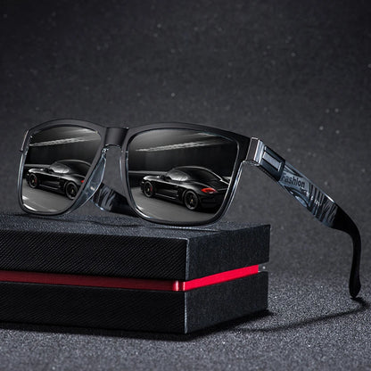 4 PCS Fashion Vintage Pattern Square Sunglasses Men Women Fishing Driving Man Luxury Brand Designer Sun Glasses UV400 Eyewear ﻿