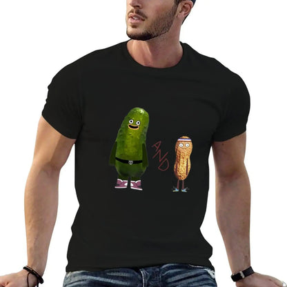 pickle and peanut T-Shirt t shirts for man cotton