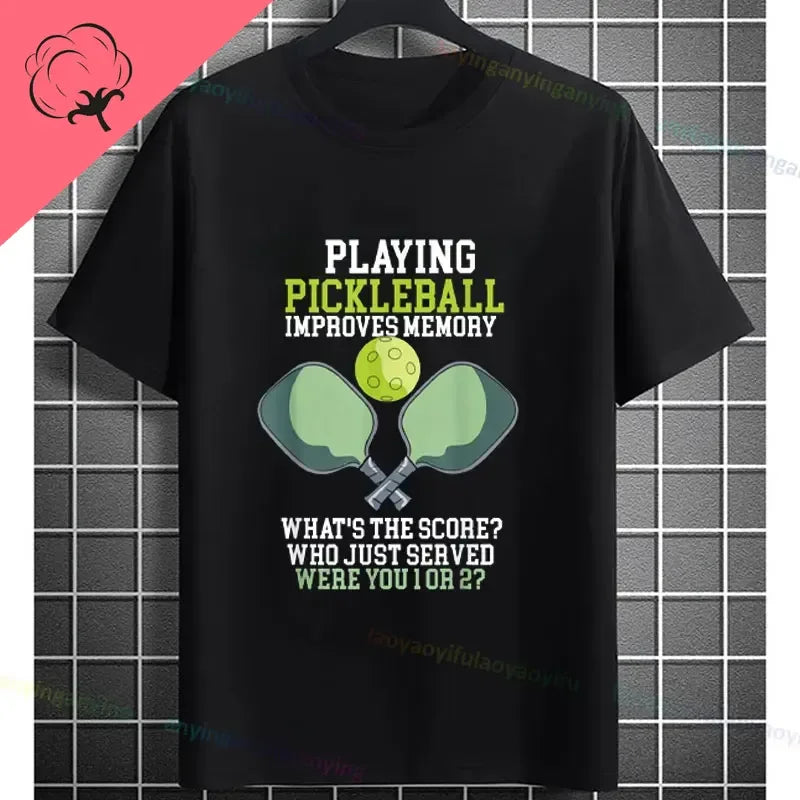 Pickleball Graphic T-Shirt – "It Was in" Funny Design Casual 100% Cotton