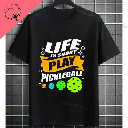 Pickleball Graphic T-Shirt – "It Was in" Funny Design Casual 100% Cotton