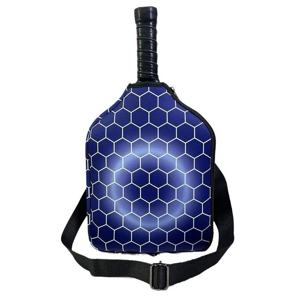 Neoprene Pickleball Racket Sleeve Single Shoulder Strap Zipper Holder